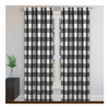 2-Panel Set: Blackout 365 Langston Buffalo Checkered Blackout Curtains, 37" W x 84" L - Ships Quick!