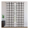 2-Panel Set: Blackout 365 Langston Buffalo Checkered Blackout Curtains, 37" W x 84" L - Ships Quick!