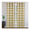 2-Panel Set: Blackout 365 Langston Buffalo Checkered Blackout Curtains, 37" W x 84" L - Ships Quick!