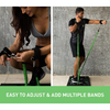 BodyBoss 2.0 - Full Portable Home Gym Workout Package + Resistance Bands - Collapsible Resistance Bar, Handles - Full Body Workouts for Home, Travel or Outside