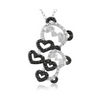 Bogo! Sterling Silver Black & White Diamond Accent Animal Pendants With Chain + Free Returns! Double