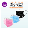 150-Count: Trendy Teen Disposable Face Masks (Black, Pink or Blue) - Ships Quick!