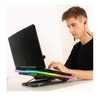 KLIM Ultimate + RGB Laptop Cooling Pad with LED Rim + USB Powered Fan + Very Stable and Silent (OPEN BOX/LIKE NEW) - SHIPS QUICK!