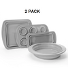 Cook's Companion® 4-Piece Collapsible Silicone Bakeware Set