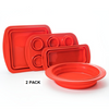 Cook's Companion® 4-Piece Collapsible Silicone Bakeware Set