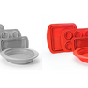 Cook's Companion® 4-Piece Collapsible Silicone Bakeware Set