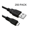 10/75/500 Packs: Micro USB 1.5FT Charging Cables Compatible with 100's of Devices (Bulk Packaging) - Ships Quick from US!