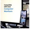 2-Pack: Computer Monitor Phone Mounts - Clips on Screen with NO Assembly Required - Ships Quick!