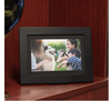 Brookstone PhotoShare 8" or "10” Smart Digital Photo Frame, Send Pics from Phone to Frames, Wi-Fi, Holds Over 5,000 Pics, HD Touch Screen, Premium Black Wood (New Open Box) - Ships Quick!