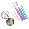 Pack of 3: Stainless Steel Collapsible Reusable Straws with Bottle Opener - Ships Quick!