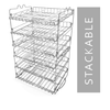 SET OF TWO: Stackable Can Rack Organizer, Storage for 36 cans - Great for the Pantry Shelf, Kitchen Cabinet or Counter-top. Stack Another Set on Top to Double Your Storage Capacity. (GREAT REVIEWS ON AMAZON!)