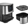 VERY LIMITED QUANTITY: Kalorik 6-Quart Stainless Steel Air Fryer (Refurbished with Warranty) Ships Quick!
