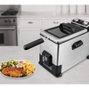 Kalorik 4.2 Quart Deep Fryer With Oil Filtration XL Stainless Steel (Refurbished w/ Warranty) - Ships Quick!