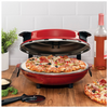 CUSTOMER FAVORITE: KALORIK HOT STONE PIZZA OVEN RED (Certified Refurbished w/ Warranty) - Ships Quick!