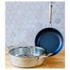 Blue Jean Chef 3-Pc Hammered Tri-Ply Stainless Steel Cookware Set