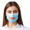 3-Ply Clear Mouth Window Disposable Face Masks - Great For Lip Reading & Hearing Imparied - Adults & Kids Sizes - Ships Quick!