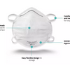 (As low as 25¢ each!) ZYB-11 N95 NIOSH Certified Face Mask Respirators w/ Two Head Straps - Ships Quick!