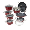 Curtis Stone Dura-Pan Nonstick 16-piece Nesting Cookware Set (New Open Box) - Ships Quick!