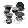 Curtis Stone Dura-Pan Nonstick 16-piece Nesting Cookware Set (New Open Box) - Ships Quick!