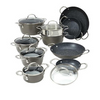 Curtis Stone Dura-Pan Nonstick 16-piece Nesting Cookware Set (New Open Box) - Ships Quick!