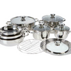 Wolfgang Puck 13-piece Stainless Steel Cookware Set 768-189 (Refurbished w/ 60-Day Returns) - Ships Quick!