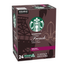 (50¢ Each!) 144-Count: Starbucks French Roast Coffee K-Cup Pods, Dark Roast, 6 Boxes of 24 (Recently Past Best By Date) - Ships quick!