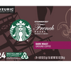 (50¢ Each!) 144-Count: Starbucks French Roast Coffee K-Cup Pods, Dark Roast, 6 Boxes of 24 (Recently Past Best By Date) - Ships quick!