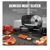 Aemego Electric Food Meat Slicer for Home Use 200W with Removable Stainless Steel Blade & Adjustable Thickness - Ships Quick!