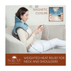 Soluxe Comfort Weighted Heating Pad for Neck, Back & Shoulders - 4 Heat Settings with Auto Shut Off, Digital Controller - Ships Quick!