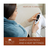 Soluxe Comfort Weighted Heating Pad for Neck, Back & Shoulders - 4 Heat Settings with Auto Shut Off, Digital Controller - Ships Quick!