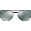 Ray-Ban Signet Black Silver Mirror Sunglasses (RB3429M 002/58 55mm)