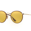 Ray-Ban Leather Yellow Ambermatic Sunglasses (RB3475Q 90424A 50mm)