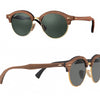 Ray-Ban Polarized CLUBMASTER Wood Classic G-15 Sunglasses (RB4246M 118158)