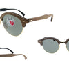 Ray-Ban Polarized CLUBMASTER Wood Classic G-15 Sunglasses (RB4246M 118158)