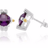 Amethyst Lavale Earrings - Ships Quick!