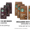 ALMOST GONE: Starbucks Ground Coffee Blowout (12 Packs) - Past Best-By Date - Ships Quick!