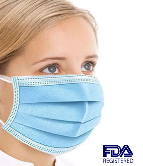FURTHER REDUCED: 50 Count - Disposable 3-Ply Protective Face Masks – SHIPS QUICK FROM U.S.!