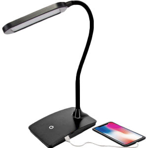 LED Flexible Desk Lamp with USB Charger - Ships Same/Next Day!