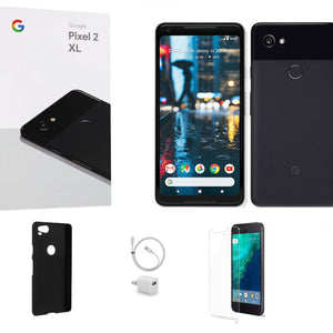GOOGLE PIXEL 2 XL 64GB or 128GB FACTORY UNLOCKED BUNDLE W/ CASE & CHARGER (Refurbished) - Ships Quick!