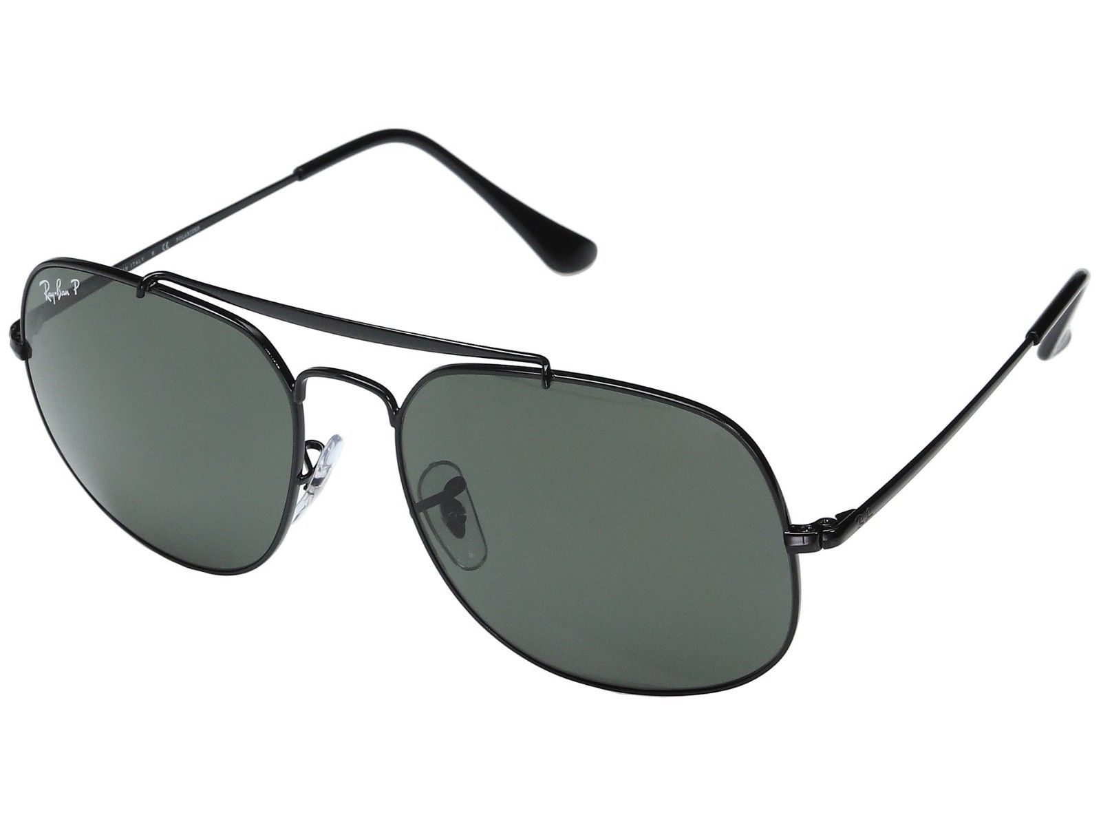 Ray-Ban 'The General' Black/Green Polarized Sunglasses! (RB3561 002/58)