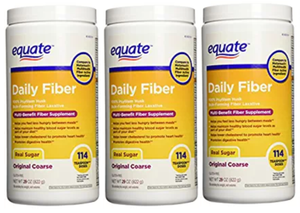 3 Pack: Equate Daily Multi-Benefit Fiber Powder (342 Ct Total) 29 Oz ea. - Ships Next Day!