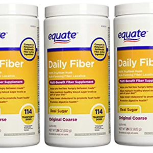 3 Pack: Equate Daily Multi-Benefit Fiber Powder (342 Ct Total) 29 Oz ea. - Ships Next Day!
