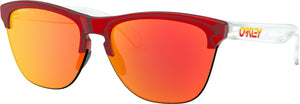 Oakley Frogskins Translucent Prizm Ruby Lens Sunglasses (OO9374-06) - Ships Next Day!