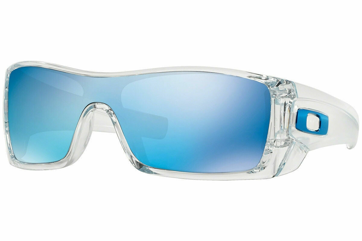 Oakley Batwolf OO9101-0727 Sunglasses Polished Clear Ice Iridium Lens - Ships Next Day!