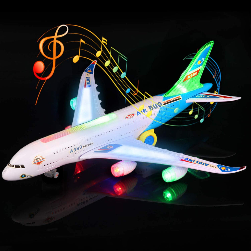 Suradam dækning Månens overflade Luxury Airplane Light-Up Toy w/ Auto-Drive, Flashing Lights & Sounds ( –  1Sale Deals