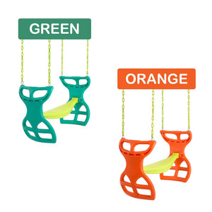 Two Seater Glider Swing w/ Vinyl Coated Chain by Swingan - Hardware Included - Ships Next Day!