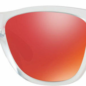 Oakley Frogskins Matte Clear w/ Torch Iridium Lens Sunglasses ( OO9245-5254) - Ships Next Day!