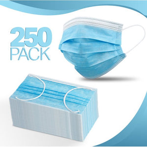 Safety Pack: 3-Ply Disposable Face Masks & Face Shield Bundles - Ships Quick from our FLORIDA Warehouse!
