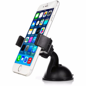 2 PACK: Universal Car Windshield Mount Holder w/ 360° Rotation for Smartphones & GPS