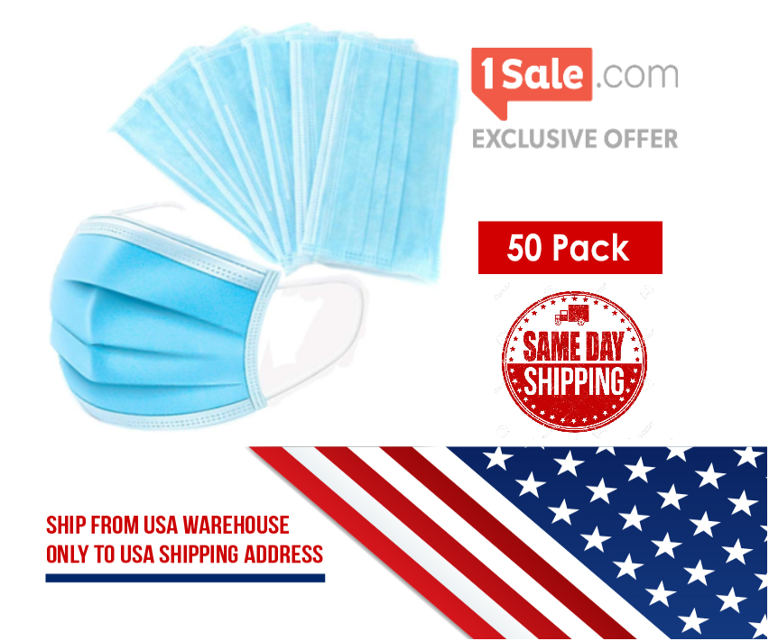 FURTHER PRICE DROP: Disposable 3-Ply Face Masks Level 2 - SHIPS FROM U.S. (2-Day Shipping Available)!